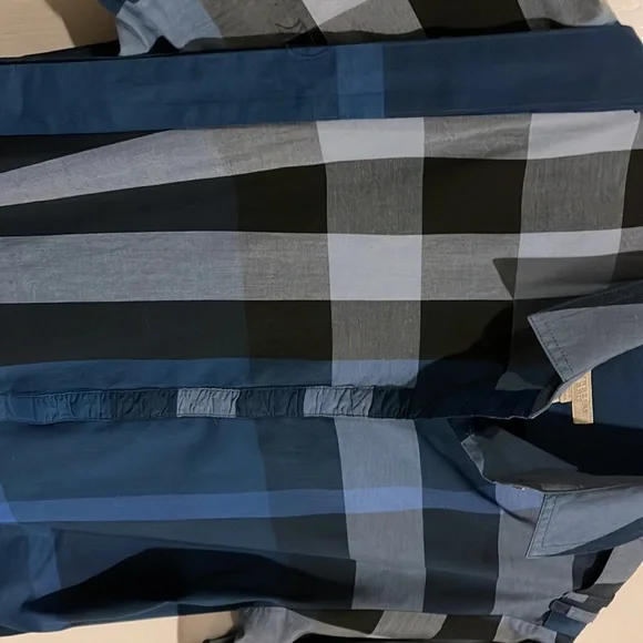 Burberry Blue Polo Collar Raglan Dress